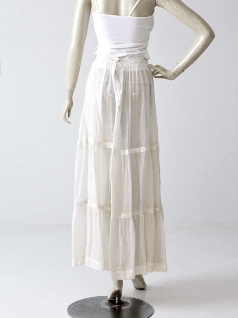 antique Victorian petticoat maxi skirt