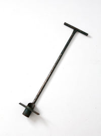 vintage garden tool bulb planter or sod plugger
