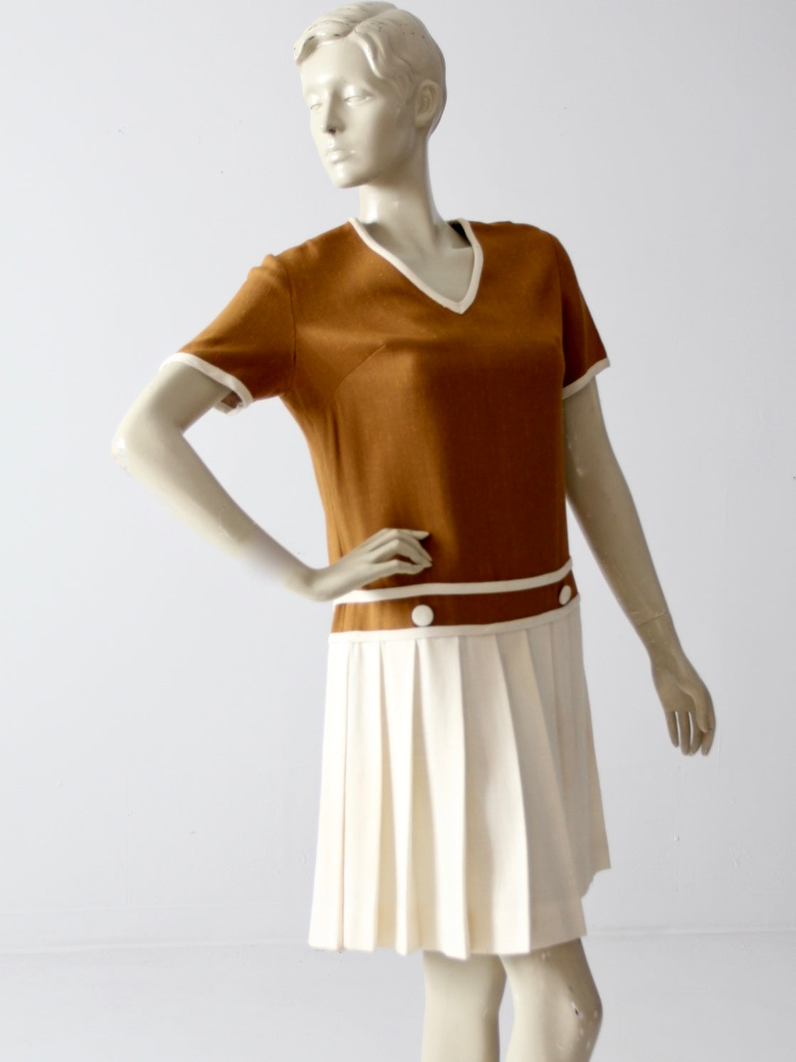 Vintage 60s Bobbie Brooks Drop Waist Dress