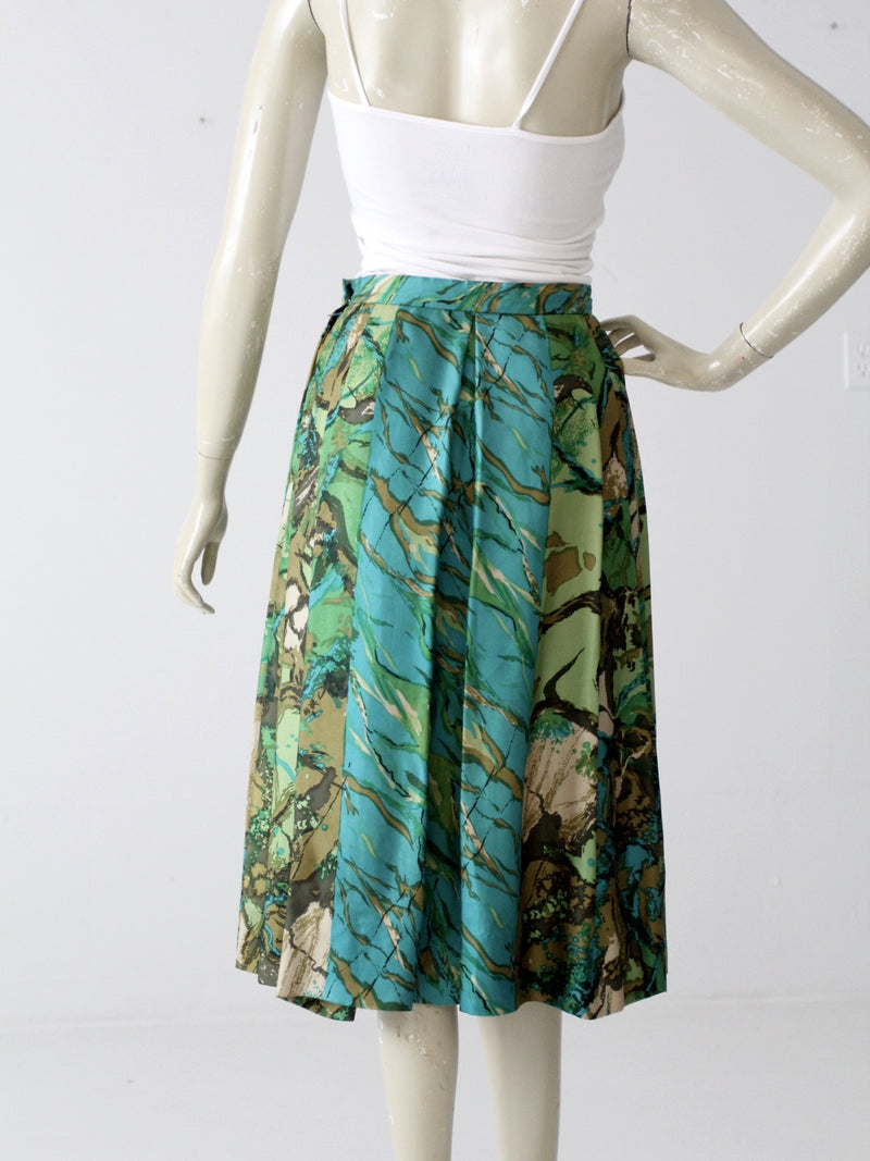 vintage Eddy George silk skirt