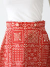 vintage bandana print a-line skirt
