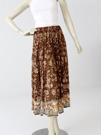 vintage sheer floral hippie skirt