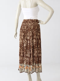 vintage sheer floral hippie skirt