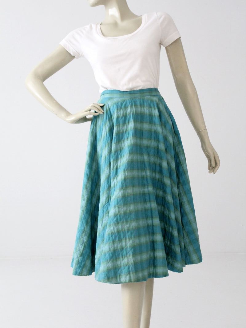 1950s quilted circle skirt