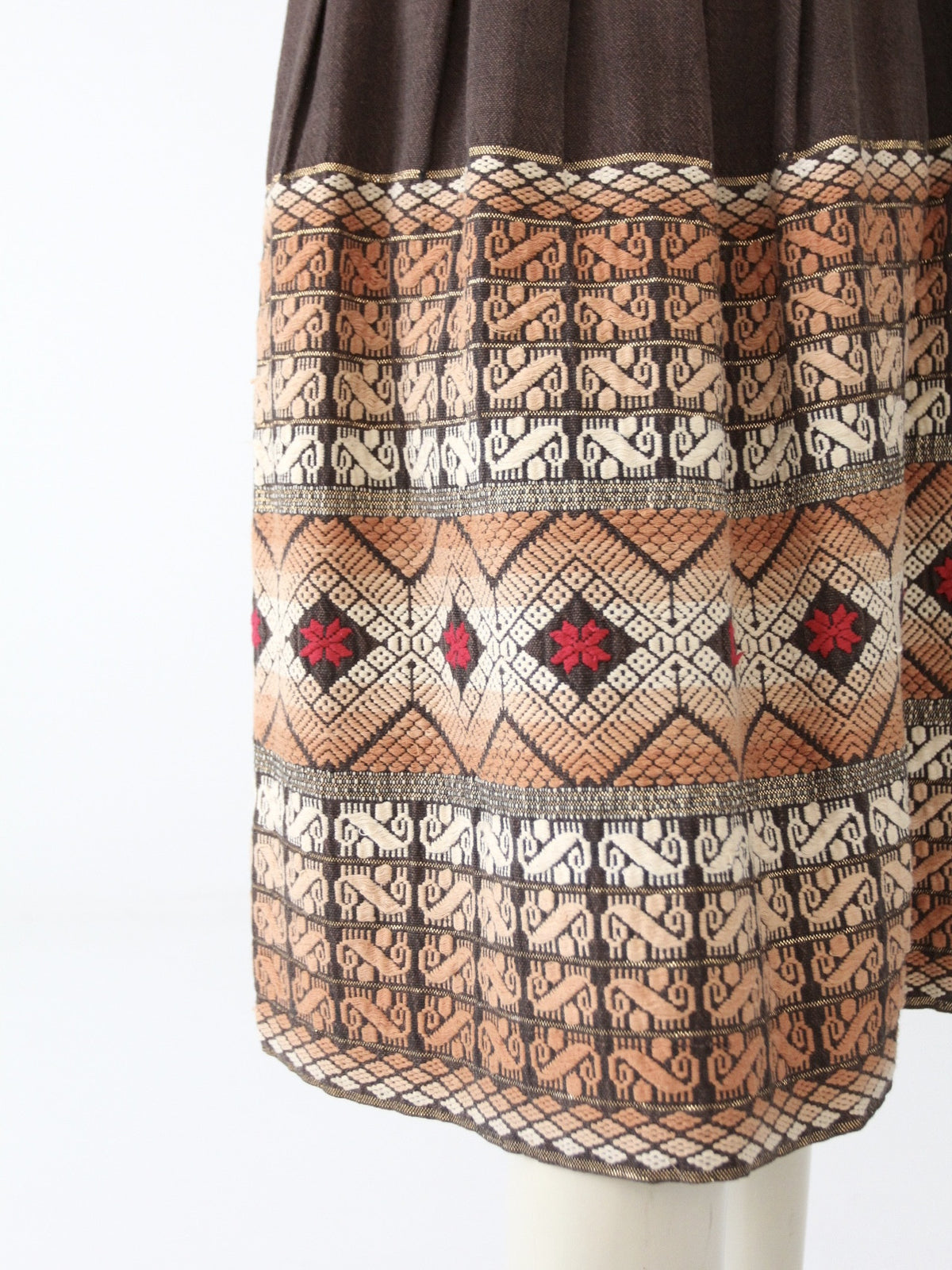 vintage southwest embroidered skirt