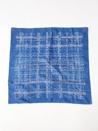 vintage blue summer hair scarf
