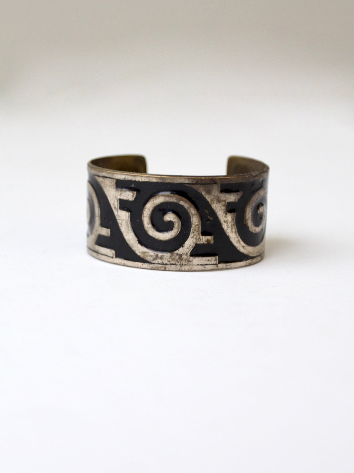 vintage mexican aztec cuff bracelet