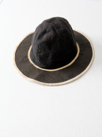 vintage black hat