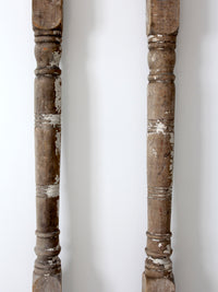 antique turned wood columns