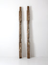 antique architectural wood posts