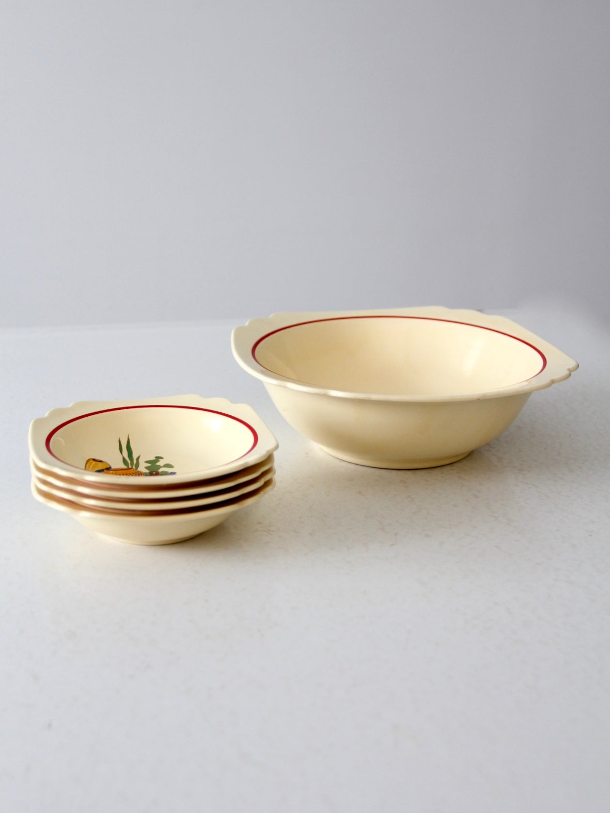 Homer Laughlin Mexicana decalware bowls