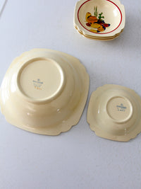 Homer Laughlin Mexicana decalware bowls