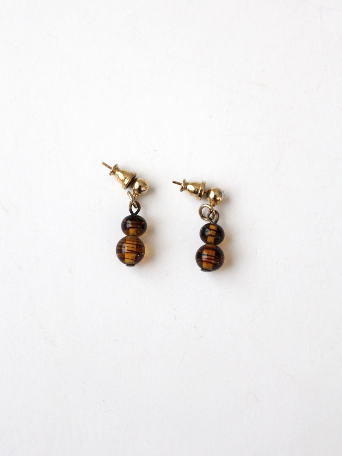 vintage glass drop earrings