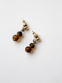 vintage art glass earrings