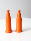 vintage push top salt and pepper shakers