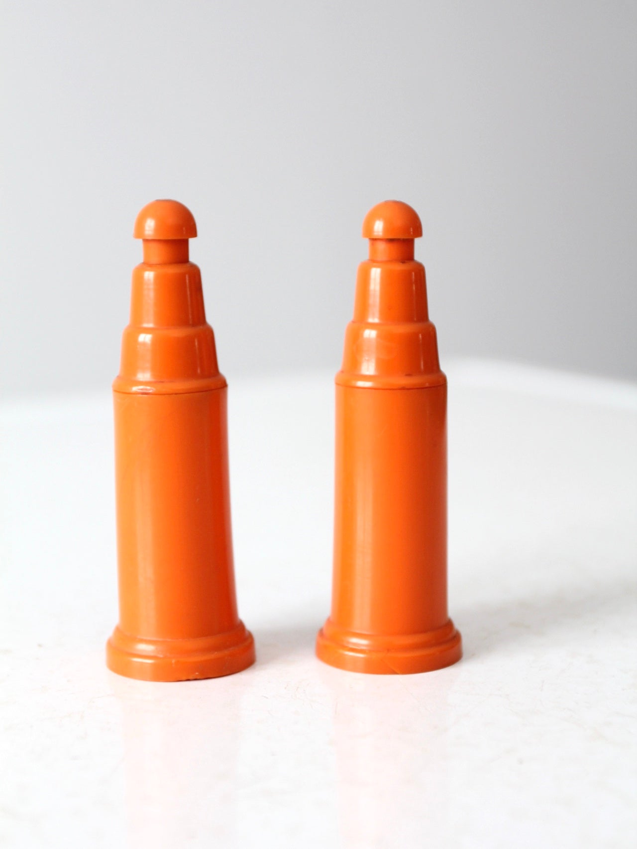 vintage push top salt and pepper shakers