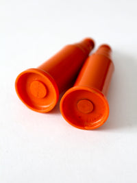 vintage push top salt and pepper shakers