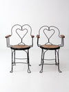 vintage ice cream parlor chairs