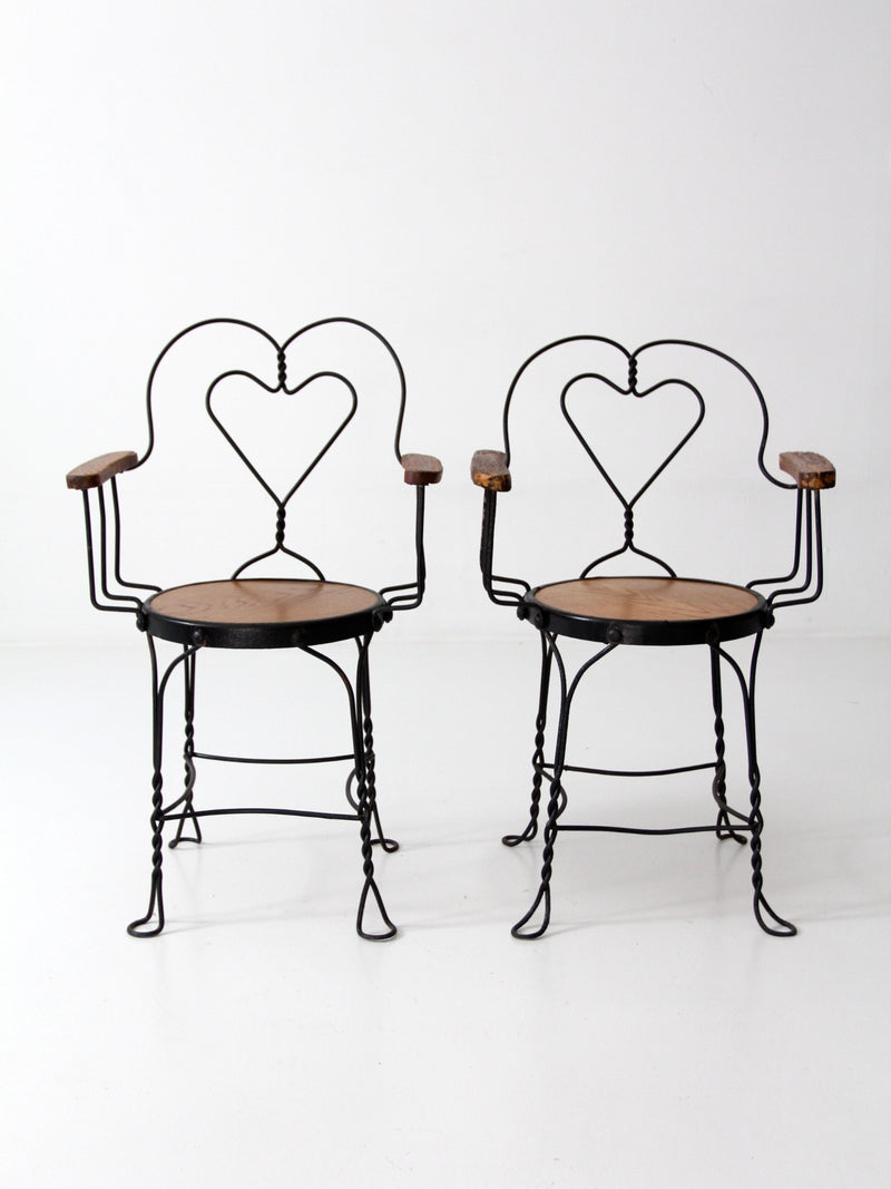 Vintage ice online cream parlor chairs