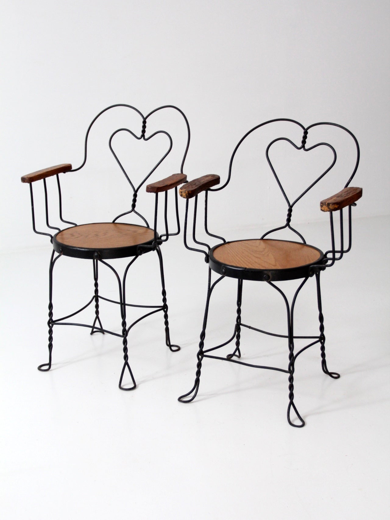 vintage ice cream parlor arm chairs