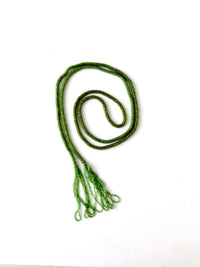 Victorian glass bead lariat necklace
