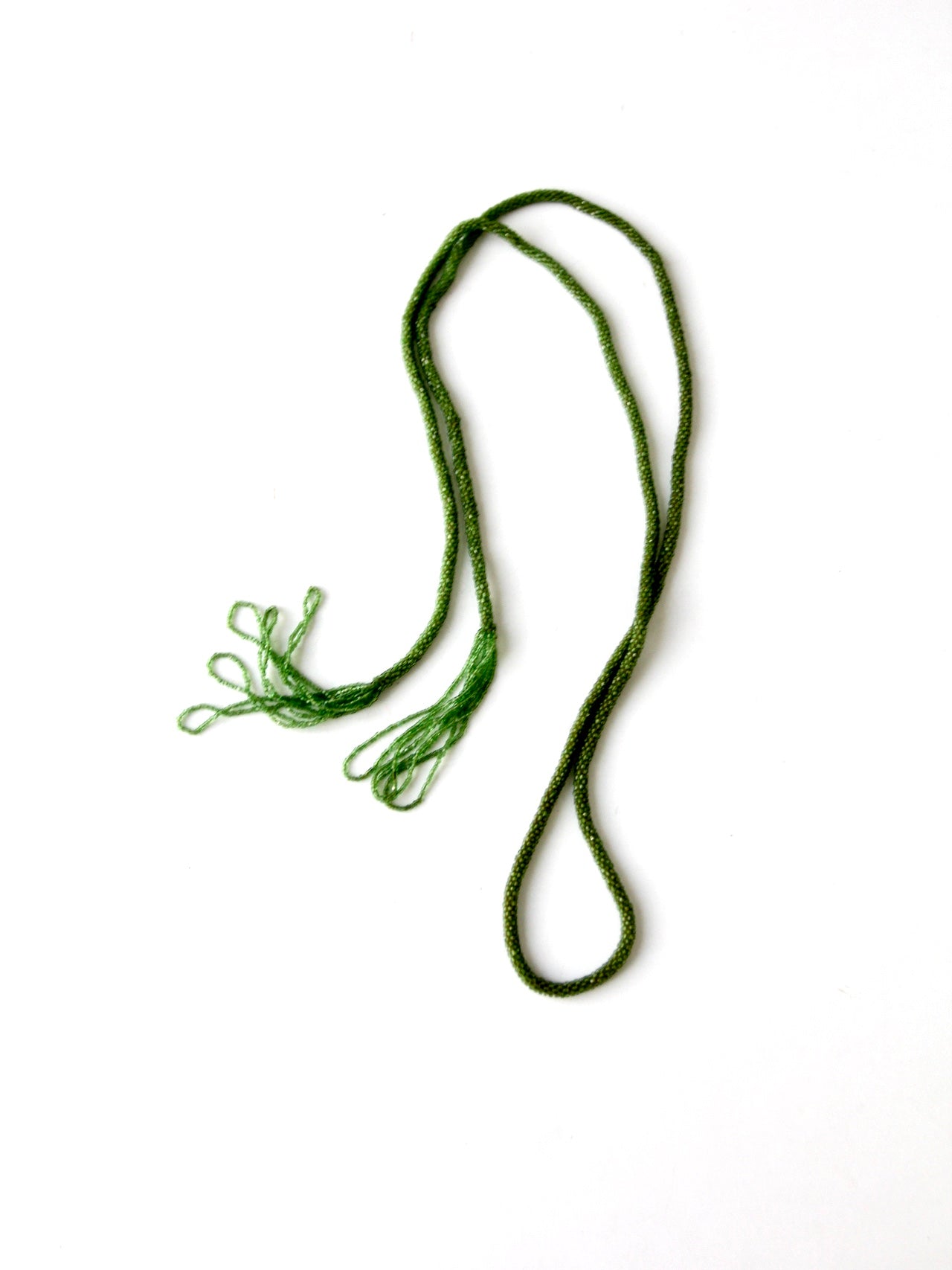 Victorian glass bead strand necklace