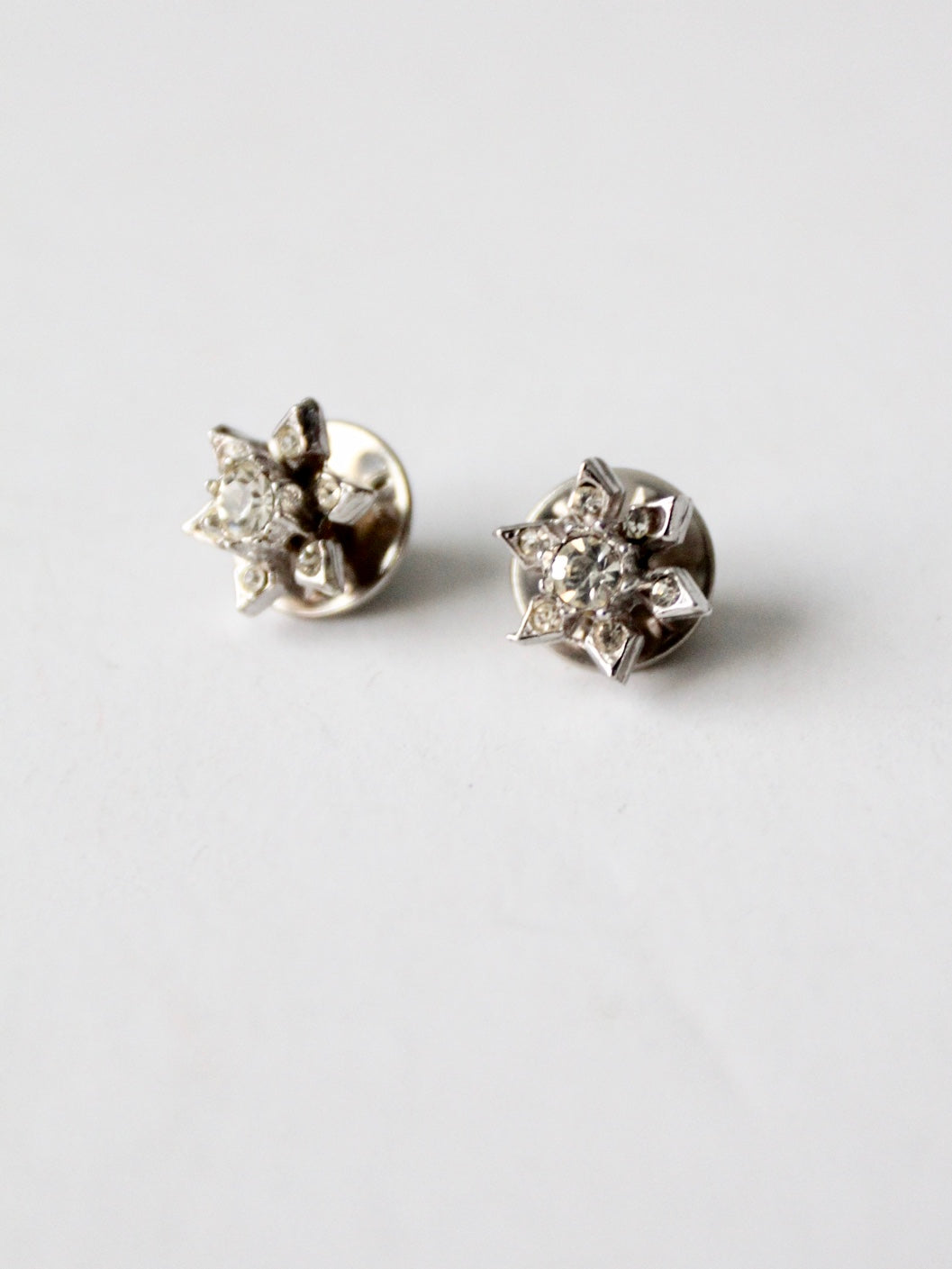 vintage rhinestone star pins tie tacks