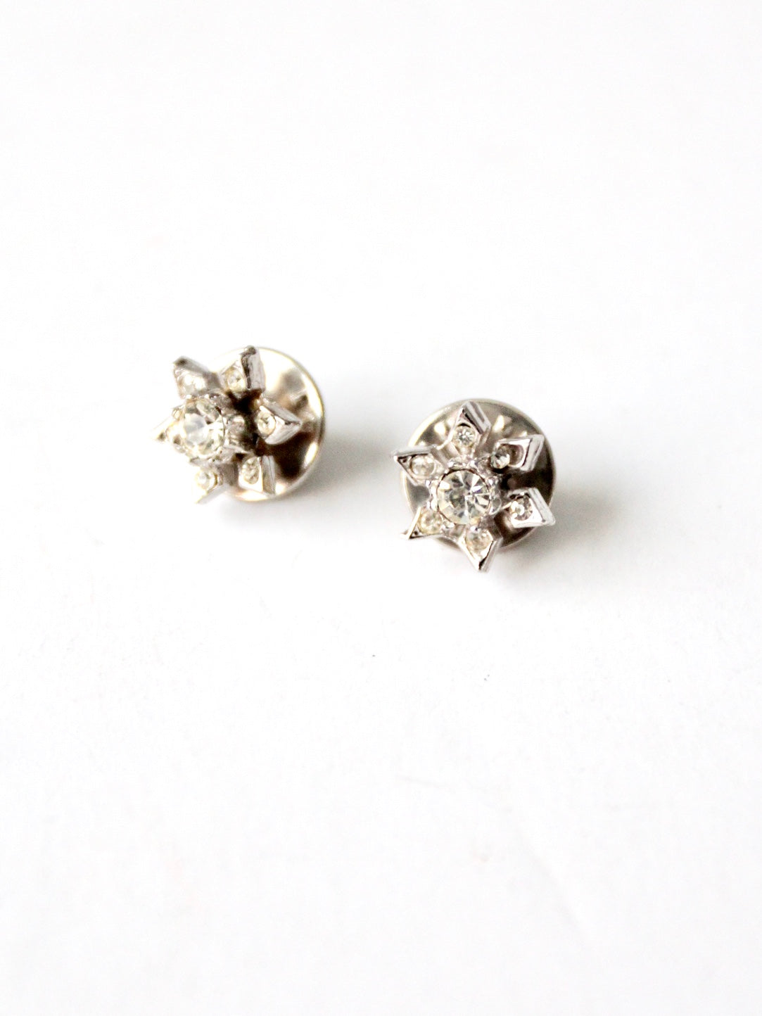 vintage rhinestone star pins tie tacks