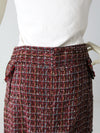 vintage purple tweed mini skirt