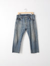 vintage Levis 501 cropped jeans, 34 x 24