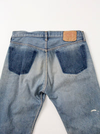 vintage Levis 501 cropped jeans, 34 x 24