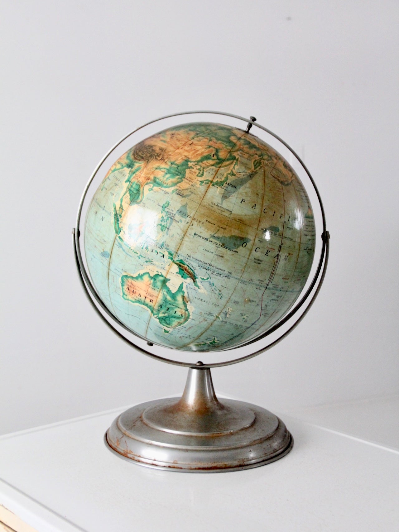 large vintage globe