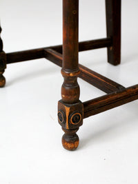 antique carved turned wood chair