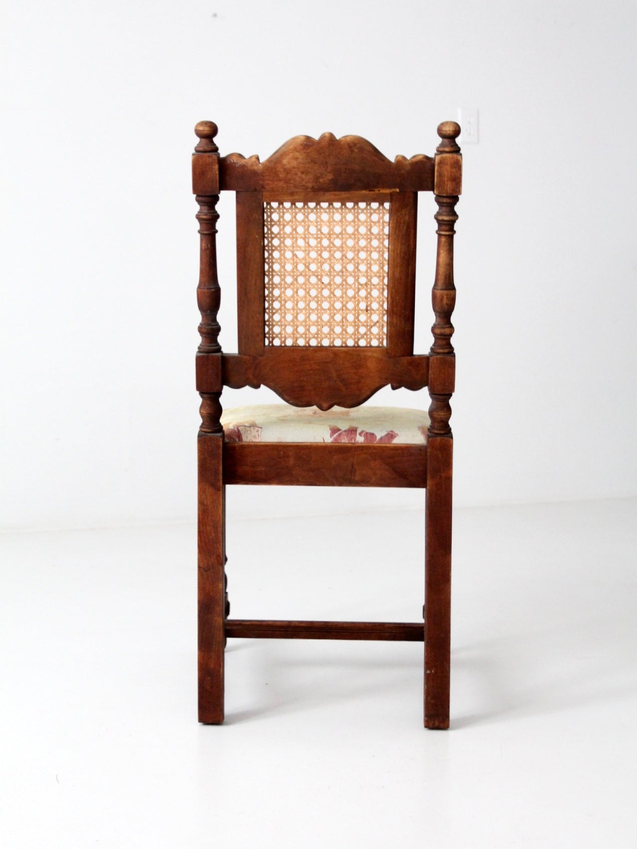 antique carved turned wood chair