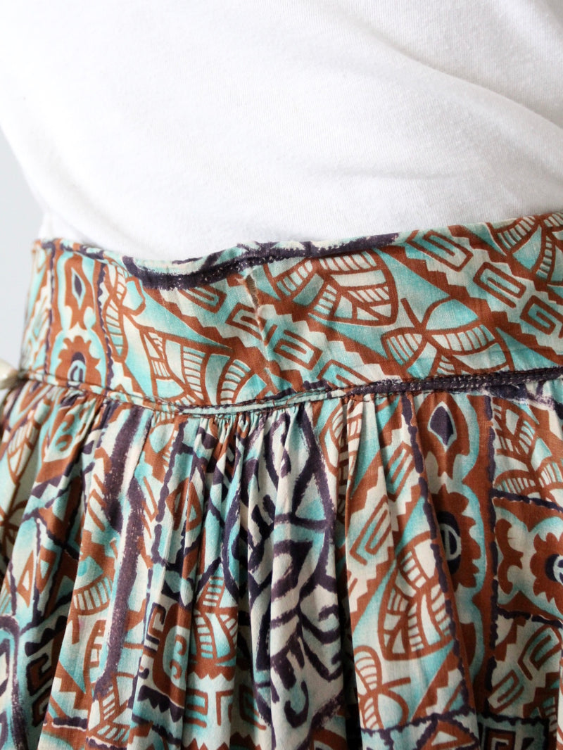 vintage 50s southwestern skirt