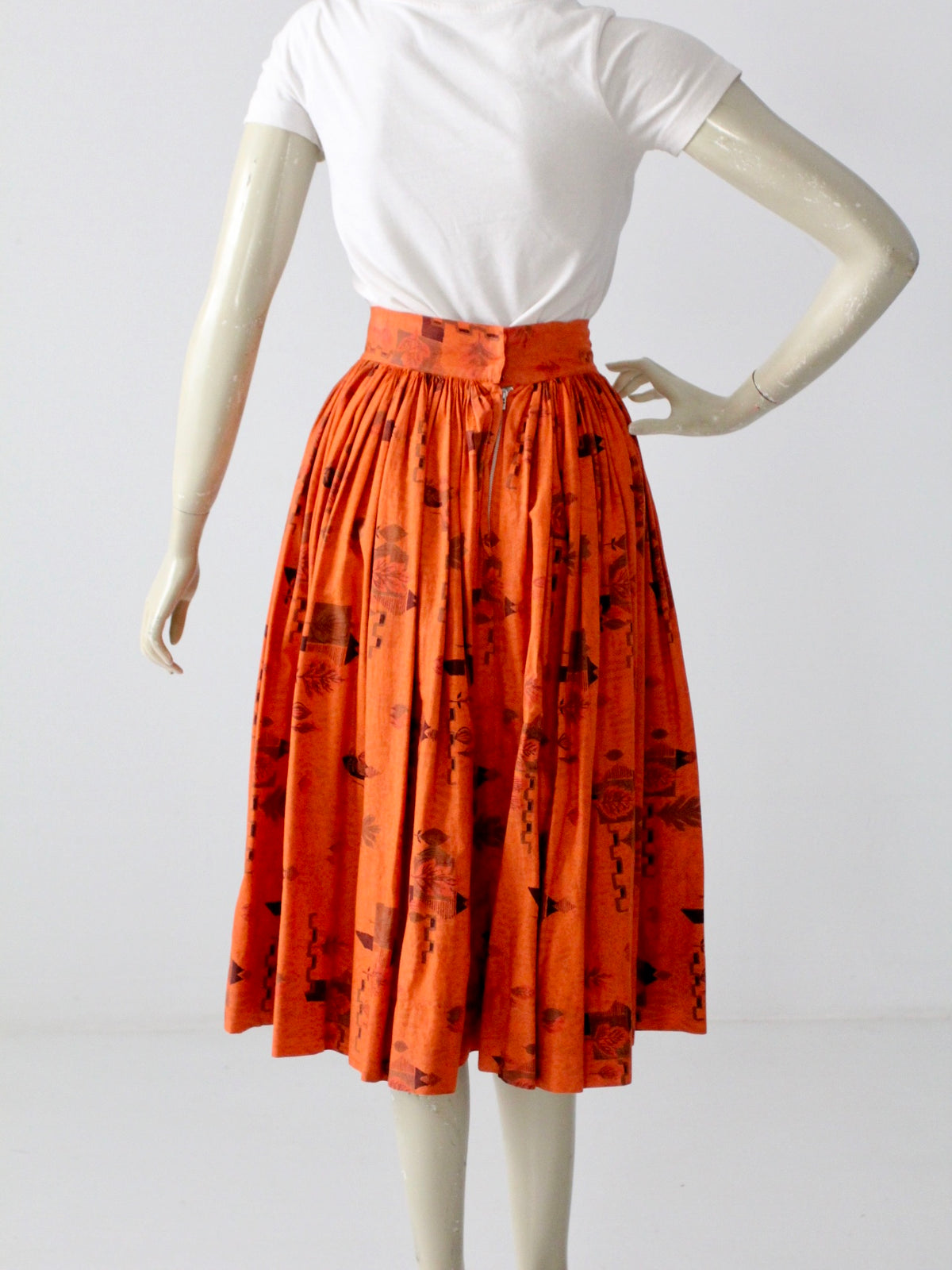 vintage 50s southwestern circle skirt