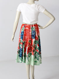 vintage 50s floral circle skirt