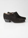 vintage NaNa black suede western ankle boots