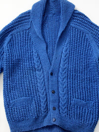 vintage hand-knit cardigan sweater