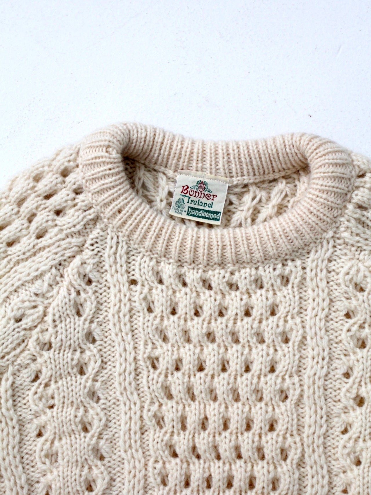 vintage Irish fisherman sweater