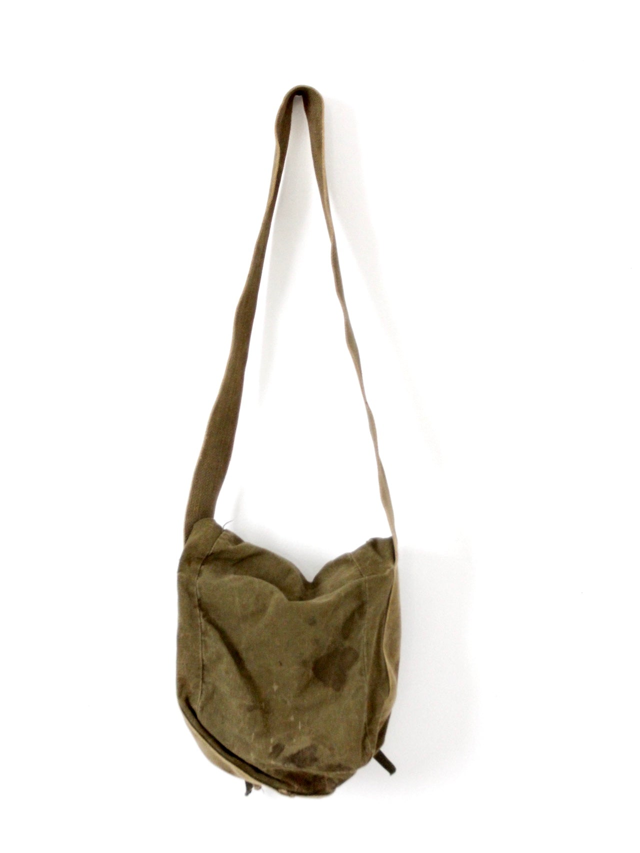 Vintage Army Bag Small Canvas Military Shoulder Bag 