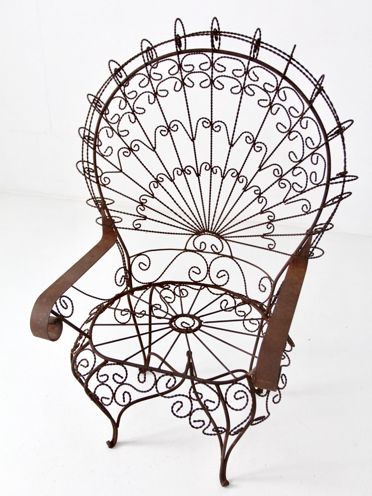 vintage wrought iron peacock chair – 86 Vintage - Main Image