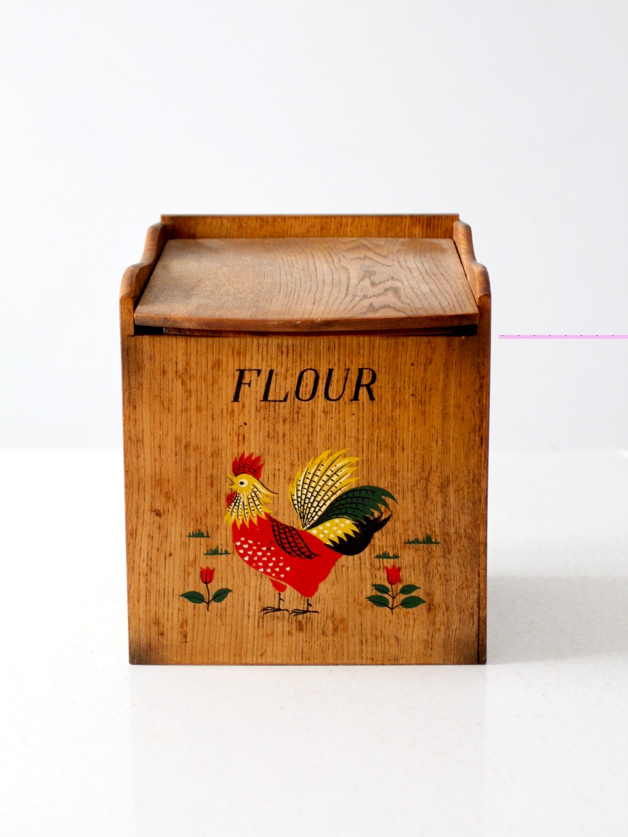 mid-century rooster kitchen canisters set