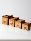 mid-century rooster kitchen canisters set