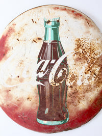 vintage Coke button sign