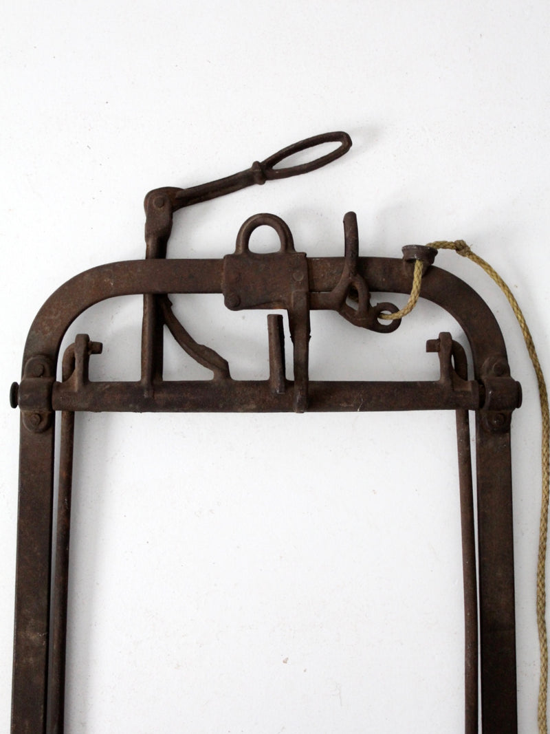 antique FE Meyers cast iron farm tool