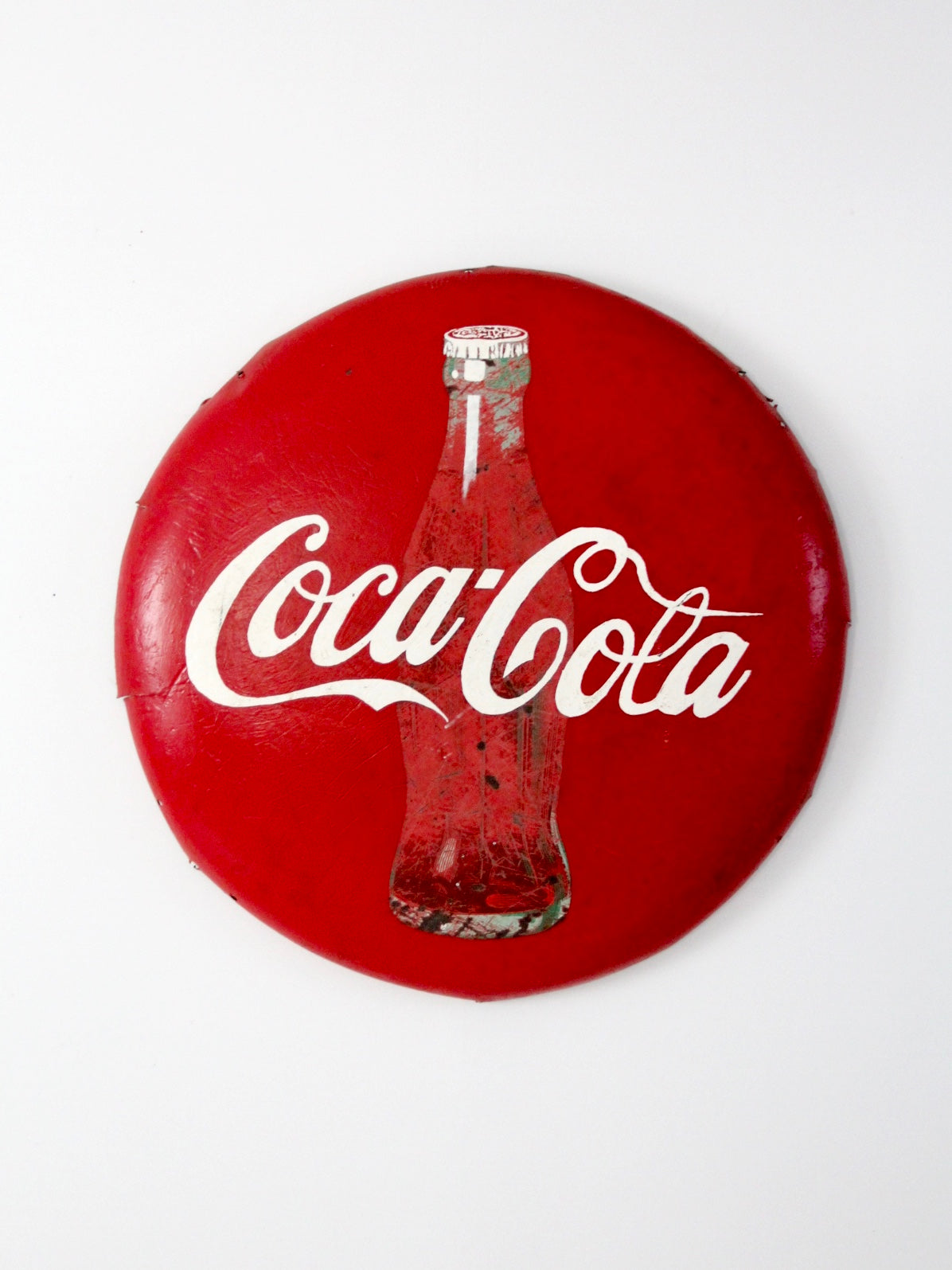vintage Coca-Cola button sign