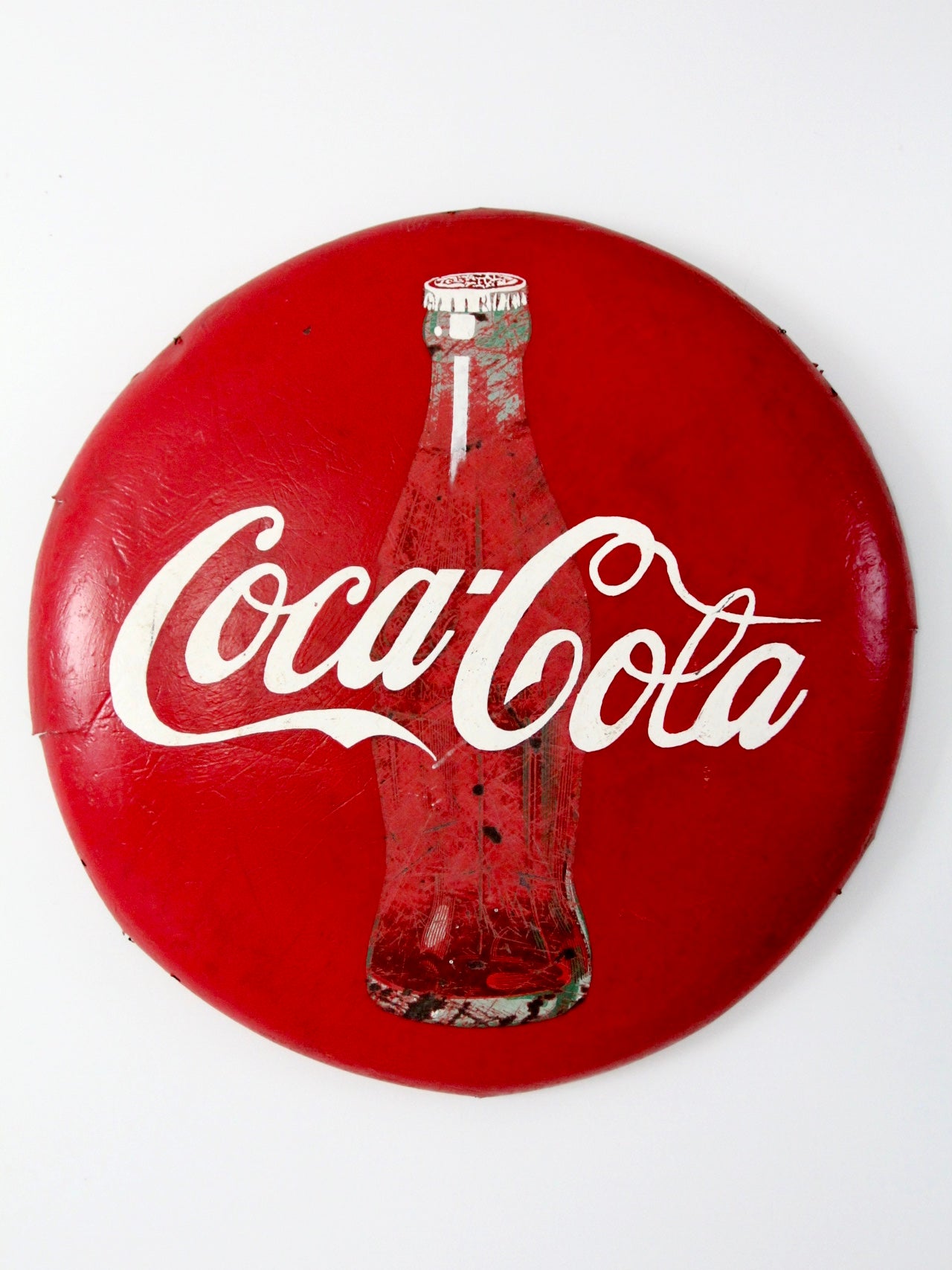 vintage Coca Cola button sign
