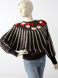 vintage 70s butterfly sleeve sweater by Mariea Kim