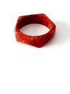 vintage chunky geometric bangle bracelet